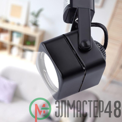 Светильник трековый TR10-GU10 MR16 1ф BK черн. Эра Б0044262