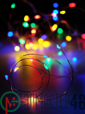 Гирлянда DC-G05-20MS2 20LED RGB 2xCR2032и(в компл.) (уп.2шт) ФАZА 5047990