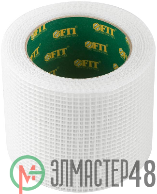 Лента стеклотканевая клейкая 100ммх20м FIT 11446