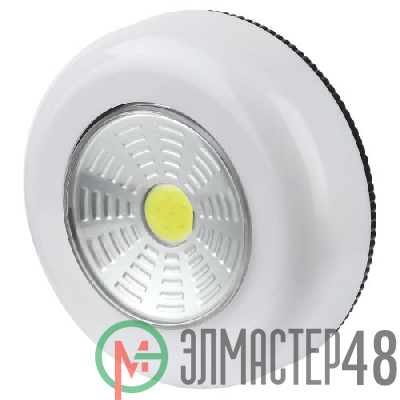 Фонарь светодиодный подсветка SB-101 пушлайт (СОВ 3хААА 1шт в пак.) бел. Трофи Б0052747