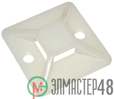 Площадка самоклеящаяся под хомуты PCP-SG 20х20-100WH PA6.6 бел. (уп.100шт) Jazzway 5055025
