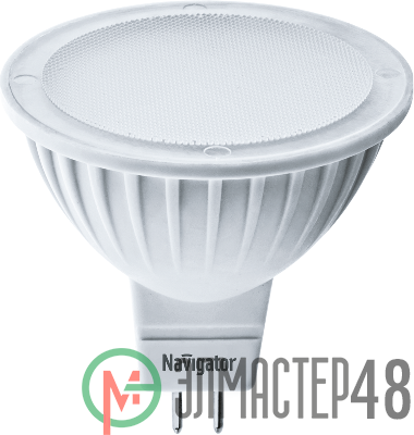 Лампа светодиодная 94 246 NLL-MR16-7-230-6.5K-GU5.3 7Вт 6500К холод. бел. GU5.3 595лм 220-240В Navigator 94246