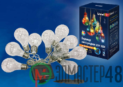 Гирлянда садовая USL-S-126/PT4000 BULBS IP44 солнечная батарея Uniel UL-00003332