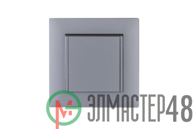 Розетка 1-м с крышкой Karea RIZZ STAR с заземл. сер. Makel 88065029