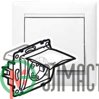 Механизм розетки 1-м СП Valena 2К+З IP44 с заземл. бел. (DIY-упак.) Leg 695641