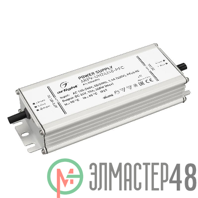 Блок питания ARPV-UH24240-PFC 24В 10.0А 240Вт IP67 металл Arlight 023640(1)