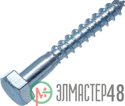 Шуруп сантехнический 6х80 DIN 571 цинк (уп.4шт) европодвес СТРОЙМЕТИЗ 21705114