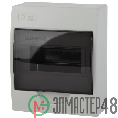 Бокс ЩРН-П-8 мод. навесной пластик IP41 SIMPLE NO-box_simple-plastic_8_surface ЭРА Б0041523