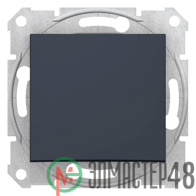 Механизм выключателя 1-кл. СП Sedna 10А IP20 графит SchE SDN0100170