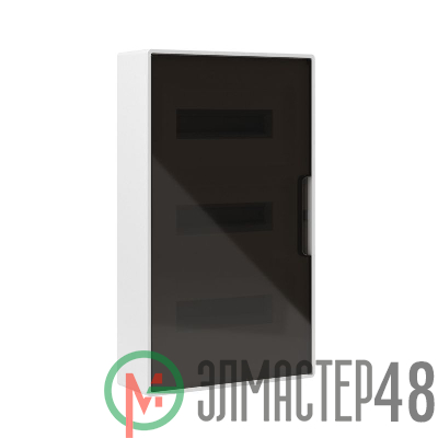 Щиток настенный 36мод. IP41 с тонированной дверцей с шинами PEN 2шт 8 отверст.+2шт 10 отверст. бел. DKC F36W1WD