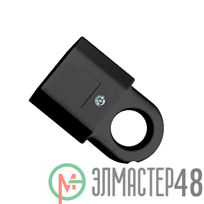 Розетка переносная 6А 250В плоская с ушком без заземл. черн. UNIVersal А1040