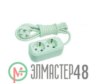 Удлинитель 2х3м с заземл. 16А IP20 Makel MGP113