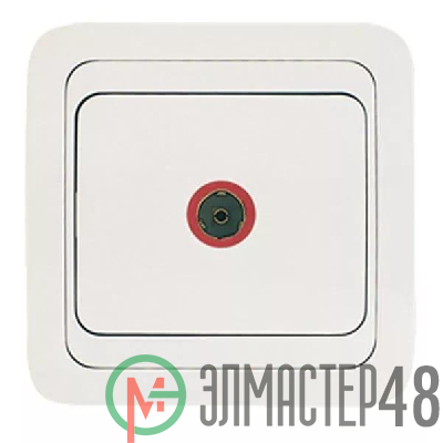 Розетка TV оконечная Mimoza бел. Makel 12027