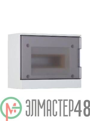 Бокс настенный Basic E 8М сер. прозр. дверь (с клемм) ABB 1SZR004002A2203