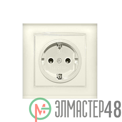 Розетка 1-м СП Бриллиант с заземл. сл. кость UNIVersal 7948844