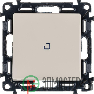 Механизм выключателя 1-кл. СП Valena Life 10А IP20 250В 10АХ с подсветкой с лиц. панелью сл. кость Leg 752510