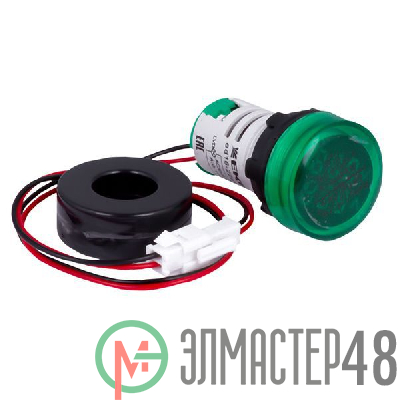 Индикатор значения тока и напряжения ED16-22AVD 100А зел. PROxima EKF ed16-22avd-g