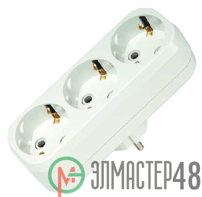 Разветвитель 3-м с заземл. Makel 10033