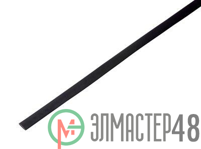 Трубка термоусадочная 5.0/2.5 1м черн. Rexant 20-5006