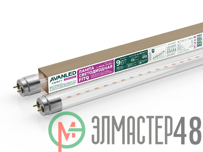 Лампа светодиодная AL T8-9-BR-600 FITO 9Вт G13 600мм для растений красн./син. AVANLED 12206011
