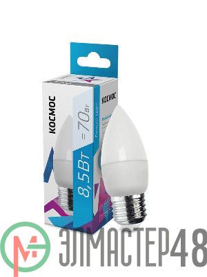 Лампа светодиодная CN 8.5Вт 220В E27 4500К Космос LkecLED8.5wCNE2745