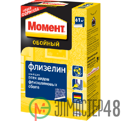 Клей обойный Флизелин 470г Момент Б0059304