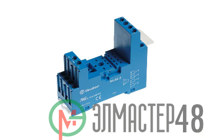 Розетка для реле 55.32 55.34 винт. клеммы таймера 85.02 85.04 с метал. клипсой FINDER 94842SMA