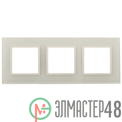 Рамка 3-м Elegance 14-5103-02 стекло слон. кость Эра Б0059171