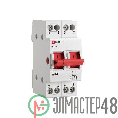 Переключатель трехпозиционный ТПС-63 2P 63А PROxima EKF TPS263