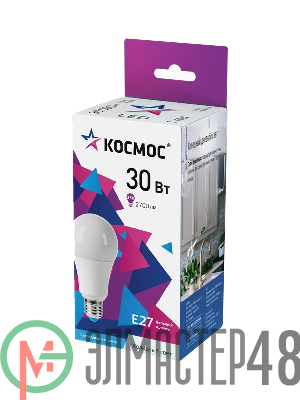 Лампа светодиодная А70 30Вт 6500К Е27 174-265В КОСМОС LkecLED30wA70E2765