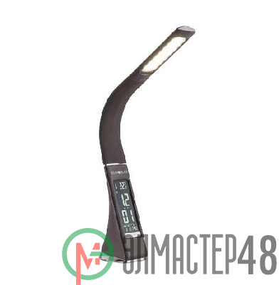 Светильник светодиодный TLD-542 Brown/300лм/5000К/Dimmer настол. часы календ. терм. коричн. 5Вт Uniel UL-00001817