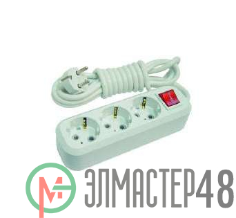 Удлинитель 3х3м с заземл. 16А IP20 с выкл. Makel MGP213