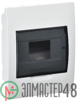 Бокс ЩРВ-П-6 мод. встраив. пластик IP41 GENERICA IEK MKP12-V-06-41-G