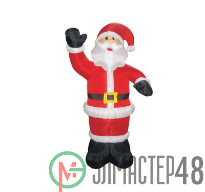 Фигура "Дед Мороз приветствует" 3D надувная 240см внутр. подсв. 18Вт 12В IP44 (с блоком питания и компрес.) NEON-NIGHT 511-112