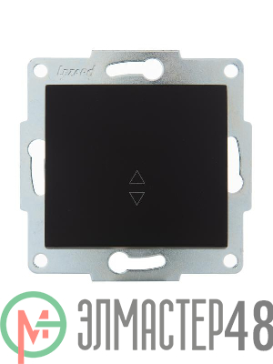 Механизм выключателя проходного 1-кл. 1п СП Karina 10А IP20 черн. бархат LEZARD 707-4288-105