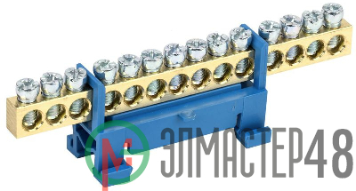 Шина нулевая на DIN-изол. "Стойка" ШНИ 6х9-14-С-С ИЭК YNN10-69-14P-K07
