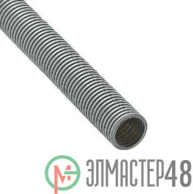 Труба гофрированная ПВХ d50мм с зондом сер. (15м) Рувинил 15001