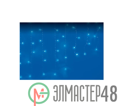 Бахрома LED ULD-B1805-048/DTA BLUE IP20 1.8м 48 диодов синий свет провод прозр. Uniel UL-00007206