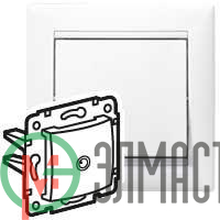 Механизм розетки TV СП Valena 2400МГц бел. (DIY-упак.) Leg 694284