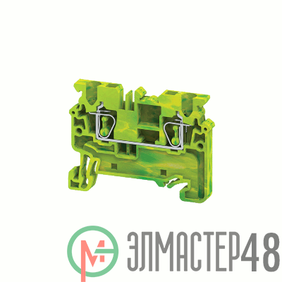 Клемма заземляющая пружинная OptiClip CXG-2.5-PE-(0.2-2.5) КЭАЗ 289759