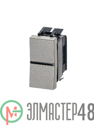 Механизм переключателя 1-кл. проходного с клавишей 1мод. Zenit шампань ABB 2CLA211000N1901