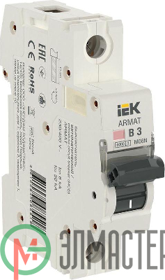 Выключатель автоматический модульный 1п B 3А M06N ARMAT IEK AR-M06N-1-B003