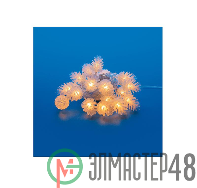 Гирлянда LED "Шишки" ULD-S0500-050/DTA WARM WHITE IP20 PINE CONES 5м 50 диодов тепл. бел. свет провод прозр. Uniel UL-00007192