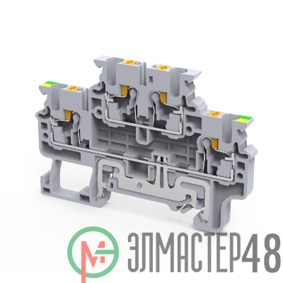 Клемма заземляющая push-in OptiClip CPDLG-2.5-2L-PE-I-(0.2-2.5)-PEN КЭАЗ 331865
