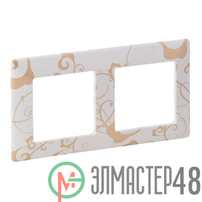 Рамка 2-м Valena Life универсальная ампир бел. Leg 754102