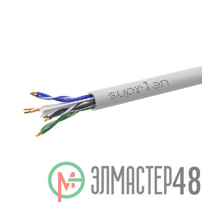 Кабель витая пара U/UTP кат.6 4х2х23AWG solid Cu LSZH нг(А)-HF Indoor Six (м) SUPRLAN 01-1030-1