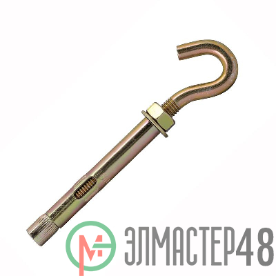 Болт анкерный HG 10х60 с крюком накл. цинк. Tech-Krep 133635
