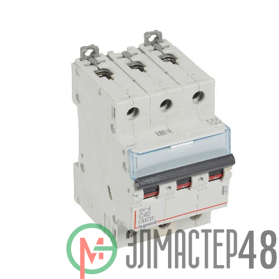 Выключатель автоматический модульный 3п C 40А 6кА DX3-E 6000 3мод. 230/400В Leg 407295