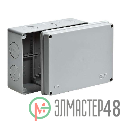 Коробка распр. ОП 200х140х75 IP55 без герм. Рувинил 67056