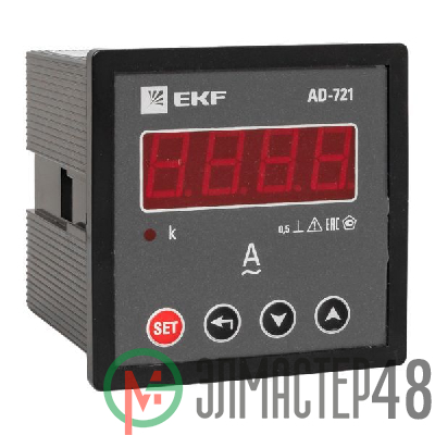Амперметр цифровой AD-721 1ф на панель 72х72 EKF ad-721